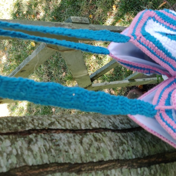 Handmade Crochet Women's Evil 👀 Eye Design Shoulder Bag - Picture 6 of 15